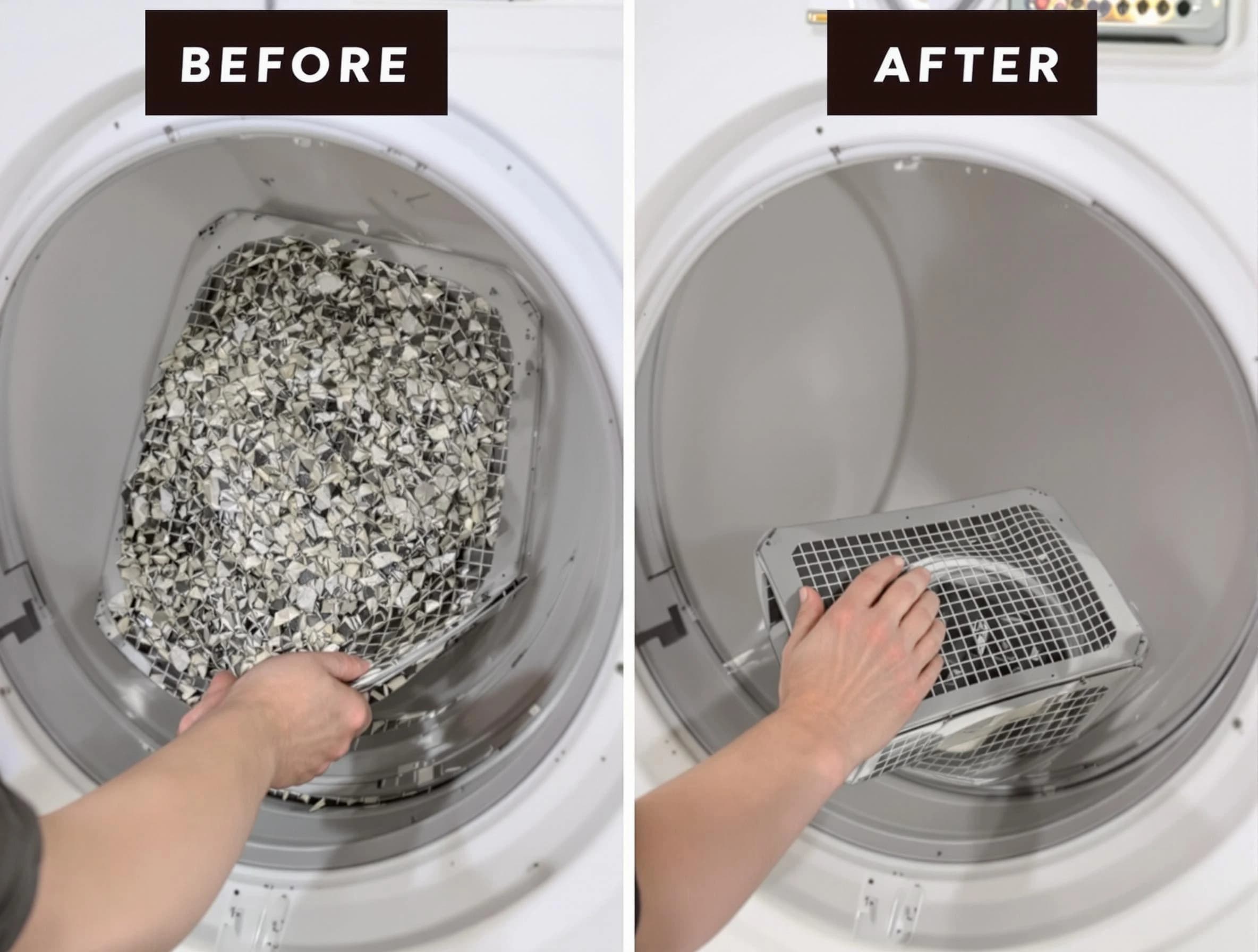 Professional lint trap cleaning by Longmont Dryer Vent Cleaning in Longmont